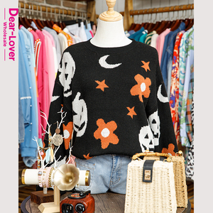 10% ra khỏi thân yêu-Người yêu bán buôn mùa đông huyền thoại đêm Mô Hình Thả Vai Hàng dệt kim áo thun phụ nữ đan Halloween Áo len phụ nữ - Product Image 2