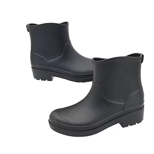 YL6048 Stivali da Pioggia da <span class=keywords><strong>Donna</strong></span> Neri Comodi, Traspiranti e Impermeabili per Giardino - Vendita Calda - Product Image 3