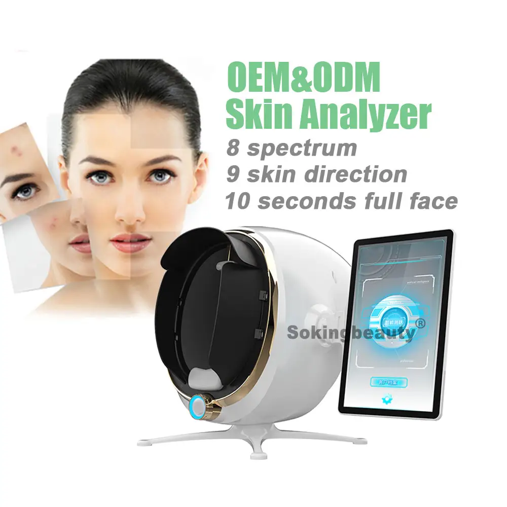 Skin Scope Analyzer Met Tablet Huid Analyze Machine 3d Magische Gezichtsspiegel Huid Analyzers