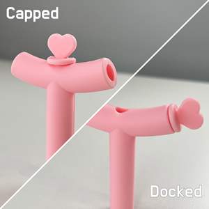 Anti Wrinkle <b>Straw</b> Pink Silicone Cover tips and heart Toppers for <b>Stanley</b> 40 oz & 30 oz Tumblers <b>Straws</b> Reusable Wrinkle Free - Product Image 3