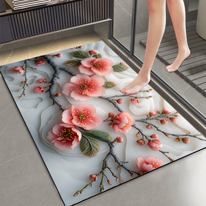 שטיח אמבטיה חדש, בטוח, גדול, ייבוש מהיר, עמיד למים, נגד החלקה, שטיח רצפה לאמבטיה, שטיח נגד החלקה - Product Image 1