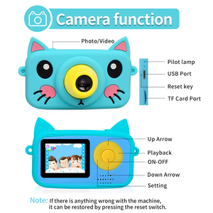 Hot Selling Cute Cartoon Mini <strong>Camera</strong> <strong>With</strong> Screen Video Recording 1080P No Instant <strong>Printer</strong> for Children Kids <strong>Camera</strong> Birthday Gift - Product Image 6