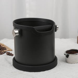 Bac à marc portable en acier inoxydable pour expresso, durable, pour comptoir, facile à nettoyer, accessoire de barista, pour le retrait des résidus de café - Product Image 2