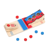 Nouveau jeu de Cornhole miniature 2026 en bois pour table, avec 6 disques, idéal pour les fêtes et la famille