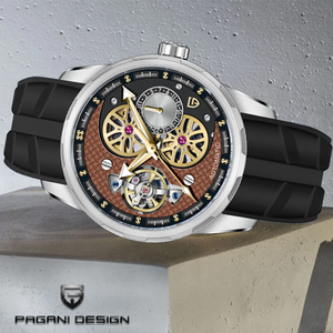 New PAGANI DESIGN <b>Watches</b> YS-022 Tourbillon <b>Skeleton</b> <b>Automatic</b> Mechanical <b>Watch</b> for Men Hollow Luminous Stainless Steel Case - Product Image 1