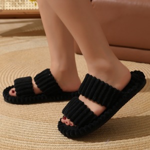 Nuove Ciabatte in Cotone a Doppia Barra, Ciabatte da Casa in Colori Vivaci, <span class=keywords><strong>Pantofole</strong></span> <span class=keywords><strong>Pelose</strong></span> per Interni, Vendita all'Ingrosso - Product Image 3