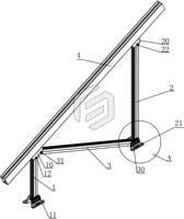Supports de montage solaire PV en aluminium à pied en L Structure solaire sur le toit en métal anodisé avec toit en étain Soporte Pie En L Kits
