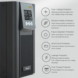 Prostar 2KW 2000W High Frequency PF 1.0 Online Pure Sine Wave 110V UPS for Elevator Inbuilt 12V 7AHx4PCS - Product Image 6