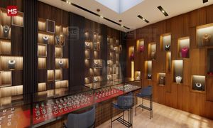 Tủ Trưng Bày Kính Xoay Cao Cấp Với Tủ Kính Kích Thước Tùy Chỉnh Với Trang Sức Chiếu Sáng - Product Image 2