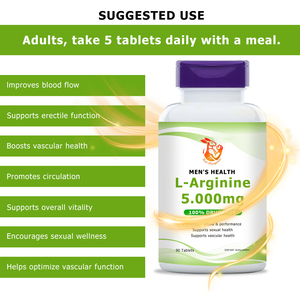 Suplemento Masculino de la Mejor Calidad para el Cuidado de la Salud, Tabletas de L-Arginina para Músculos, Tabletas Energéticas de 5000 mg, 100% Libres de Drogas, Tabletas Promotoras - Product Image 6