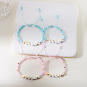 Set di 2 Braccialetti Coordinati Mamma e Figlia con Cuore in Cristallo Rosa Sfaccettato, Regalo per la Festa della Mamma - Product Image 4