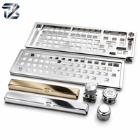 Service OEM personnalisé, usinage CNC de composants de clavier en alliage d'aluminium avec traitement de surface poli