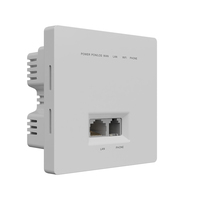 ZISA OP151FQ XPON Dual Mode Auto EPON/GPON ONU 1GE+1POTs+WiFi4 RJ45 Built-in 86-Type Panel for FTTH