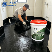 Revêtement imperméable en émulsion acrylique V822 + carbonate de calcium, longue durée de vie, liquide noir pour toiture et murs, directement de l'usine