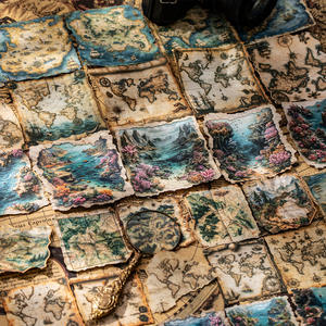 10 feuilles/paquet Série de journaux d'aventure Autocollants rétro pour journal de scrapbooking pour la décoration de planificateur - Product Image 3