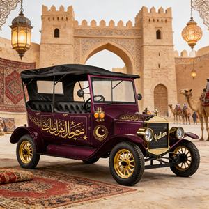 Voiture électrique vintage de tourisme - Véhicule de transport de passagers 5 places pour les grands projets saoudiens et les zones de développement NEOM - Product Image 4