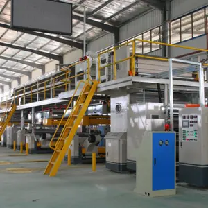 Corrugated Cardboard Production Line/A B C D E types of corrugated flutes single facer/carton box making machine