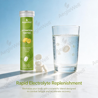 Comprimés effervescents OEM ODM pour l'hydratation et la détoxification, électrolytes avec extrait d'artichaut et de gingembre, complément nutritionnel quotidien pour le bien-être corporel