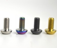 Sekrup Titanium Kepala Tombol Torx Ukuran Metrik M3x6 M4x8 M6x20 Standar DIN