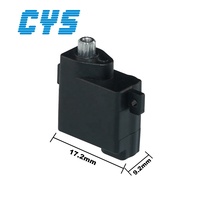 CYS S0205 6.5g Mini Servo Compact à Engrenages Métalliques 0.5kg.cm Silencieux pour Pièces de Tuning d'Hélicoptères Mini Park Flyer