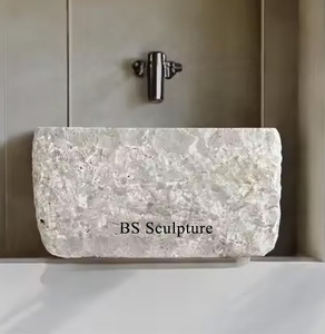 <span class=keywords><strong>Lavabo</strong></span> redondo de <span class=keywords><strong>piedra</strong></span> para baño, <span class=keywords><strong>lavabo</strong></span> de mármol <span class=keywords><strong>beige</strong></span> hecho a mano - Product Image 5