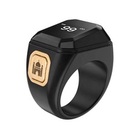 Coffret cadeau Compteur numérique Tasbih islamique intelligent Bague Compteur Tasbeeh doigt LED de prière Bracelet musulman Contrôle APP OEM