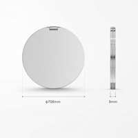 Round Compact 2X Magnifying ODM Service Private Label Pocket Ultra Thin Design Travel Folding Portable Makeup Mirror