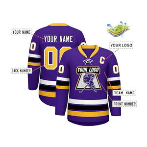 Maillots de hockey OEM de haute qualité avec logo personnalisé, uniformes sublimés de style hockey sur glace, vêtements de hockey sur glace pour équipes spécifiques - Product Image 6