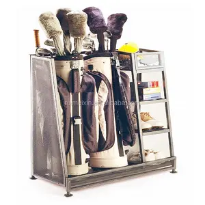 Free-standing Attrezzature Da Golf Espositore Golf sacchetto di Immagazzinaggio del Sacchetto Del Basamento