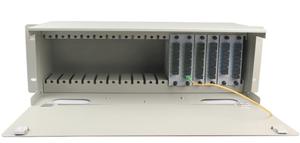 خزانة/شاسيه لتثبيت رف الألياف البصرية مقاس 19 بوصة 4U, لهيكل/هيكل جهاز توزيع ألياف بصرية 1 × 8 و 16 فتحة ، جهاز فصل الألياف البصرية PLC و <span class=keywords><strong>LGX</strong></span> - Product Image 2