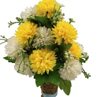 2020 nuovo fiore di seta artificiale decorazione di pompe funebri artificiale fiori in un vaso