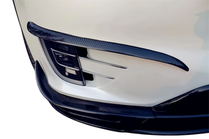 Nouveau kit carrosserie en Fiber de carbone pour Tesla modèle <span class=keywords><strong>X</strong></span> 60D 75D 90D lèvre avant diffuseur arrière aile pare-chocs Type pièces de voiture - Product Image 5