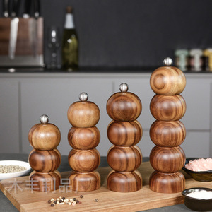 <span class=keywords><strong>Moulin</strong></span> à <span class=keywords><strong>poivre</strong></span> et à sel manuel en bois avec réglage de la finesse de mouture pour les grains de <span class=keywords><strong>poivre</strong></span> du <span class=keywords><strong>Sichuan</strong></span> et le sel de mer - Product Image 1