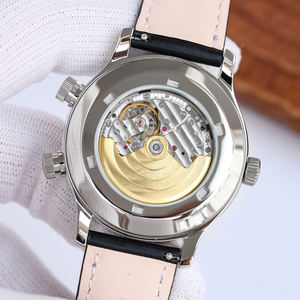 Montre pour événements formels, cadran lumineux multifonctionnel, mouvement automatique, bracelet en cuir véritable, résistante aux chocs - Product Image 5