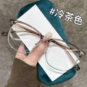 Gafas Ópticas de Media Montura 31133, Montura Extra Ancha, Protección Contra Luz Azul, Lentes de PC Unisex, Origen Taizhou - Product Image 2