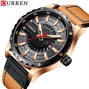 นาฬิกาข้อมือควอตซ์ CURREN 8374 แฟชั่นลำลองสไตล์ธุรกิจ สายหนัง กันน้ำ ดีไซน์คลาสสิก พร้อมพรายน้ำ สำหรับผู้ชาย - Product Image 3