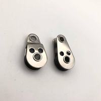 Pulley Blok Putar Baja Tahan Karat 19mm untuk Kapal Layar Mini, Penggunaan Rumah Tangga, OEM