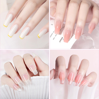 Nouveautés Gel Dur Rose OEM Marque Privée Acryl UV LED pour Extension d'Ongles Gel Poly Nail