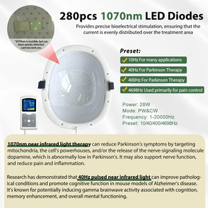 Luz Infrarroja LED NIR <span class=keywords><strong>de</strong></span> 1070nm, Fotobiomodulación Láser Cercana al Cerebro (PBM) para la Pérdida <span class=keywords><strong>de</strong></span> Memoria, Trastornos <span class=keywords><strong>de</strong></span> <span class=keywords><strong>Ansiedad</strong></span> y Depresión - Product Image 3
