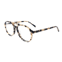 2025 últimas gafas de diseñador redondas ópticas Unisex Marco de acetato de titanio de alta calidad estilo Retro de lujo Demi Color para lectura