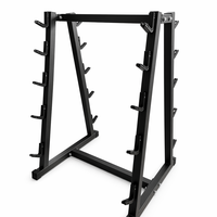 Support de Rangement Robuste en Acier pour Haltères Double Face avec Crochets 20J, Idéal pour la Maison et l'Entraînement Physique – Vente Directe Usine