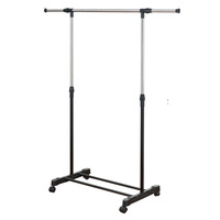 Porte-vêtements en acier inoxydable gain de place Extension Organisateur de vêtements en métal Hauteur réglable Porte-vêtements pour magasin Maison