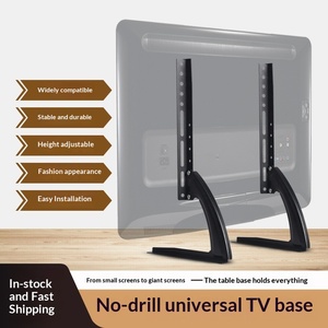Soporte de TV LCD Universal para Escritorio, sin Perforaciones, con Trípode, para Pantallas de hasta 55 Pulgadas, <span class=keywords><strong>VESA</strong></span> 400x400 - Product Image 2