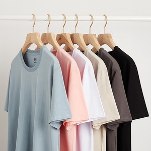 Venta al por mayor de alta calidad para hombre, Camisas en blanco Modal camiseta impresión personalizada Lisa camiseta Logo impreso negro camisetas - Product Image 1