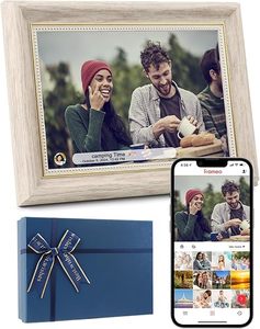Cornice digitale bianco 10.1 pollici con archiviazione 32GB ad alta risoluzione cornici Touch Screen tramite APP gratuita per condividere <span class=keywords><strong>foto</strong></span> e Video - Product Image 1