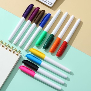 Professional Portable <strong>Multi</strong> <strong>Color</strong> Permanent Marker <strong>Pen</strong> Set with Good Quality 12 Colors with logo - Product Image 4