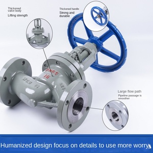 Wcb Hướng dẫn sử dụng nhiệt độ cao khí J41H-16C cứng con dấu đúc thép toàn cầu van mặt bích thép carbon - Product Image 2