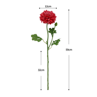 Ranting Bunga Lily of the Valley Buatan yang Laris Manis, Batang Tunggal Panjang dari Pabrik, Bunga Sutra untuk Dekorasi Rumah dan Festival, Ranting Bunga Delphinium