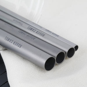 Pajita de Titanio Súper Resistente y Ultraligera con Cepillo de Limpieza, Diámetro 6/10/12, con Dos Formas: Curva y Recta - Product Image 4