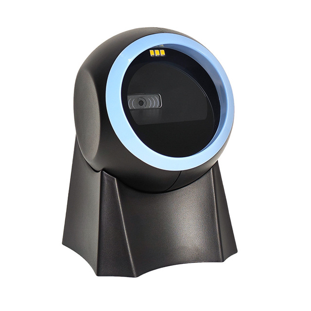 NORGEE Hands Free Desktop Flatbed Barcode Scanner Omni-Directional USB Wired CMOS Sensor 4 Mils Resolution 1D/2D Scanning 1-Year